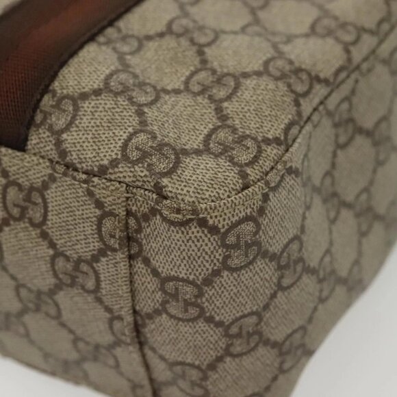 GUCCI GG Supreme Tote Bag PVC Beige Silver 141976 Auth bs28870 - Picture 5 of 16